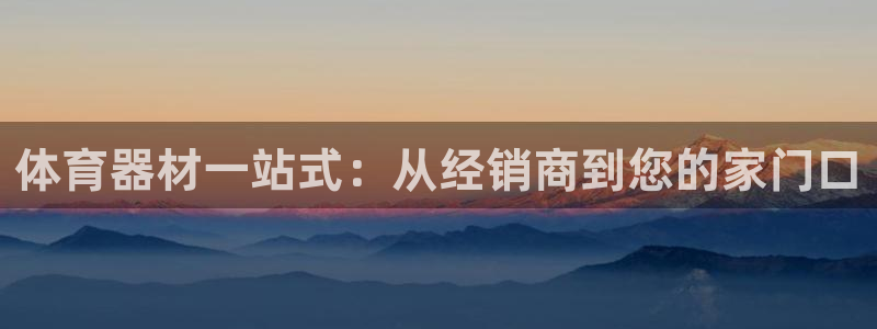 新城平台精选 58534I 新城：体育器材一站式：从经销商到