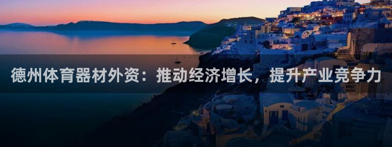 新城平台代理怎么做的：德州体育器材外资：推动经济增长