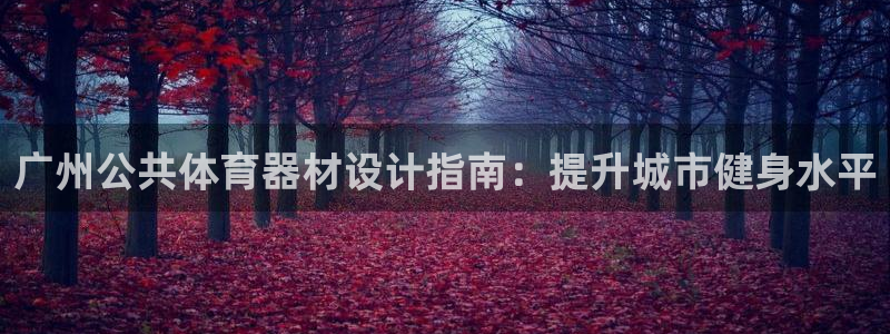 新城娱乐平台官网下载：广州公共体育器材设计指南：提升