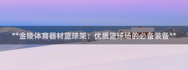 新城娱乐脚本下载：**金陵体育器材篮球架：优质篮球场