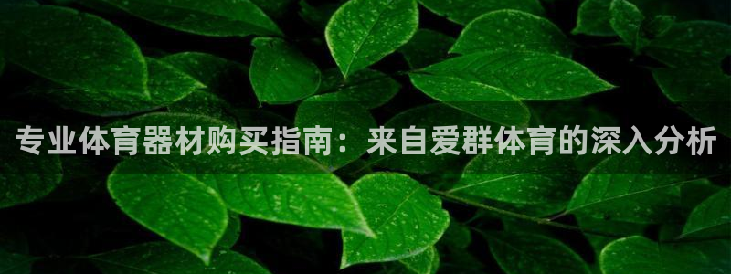 新城平台是黑台子吗：专业体育器材购买指南：来自爱群体