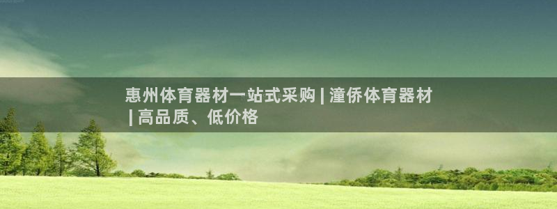 新城娱乐客服：惠州体育器材一站式采购 | 潼侨体育器