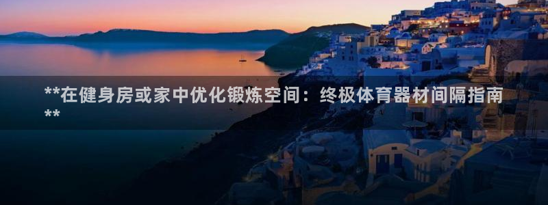 新城出行：**在健身房或家中优化锻炼空间：终极体育器